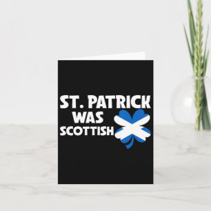 Carte St Patrick était le drapeau écossais patriotique S