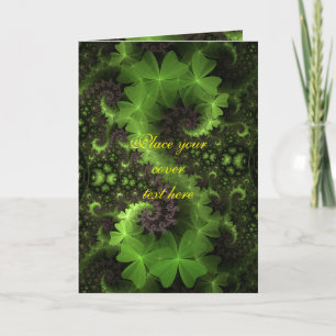 Carte St Patrick Shamrock Field