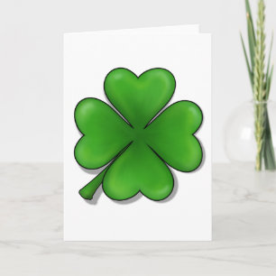 Carte St. Patrick's Day, Four Leaf Clover
