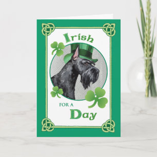 Carte St. Patrick's Day Giant Schnauzer