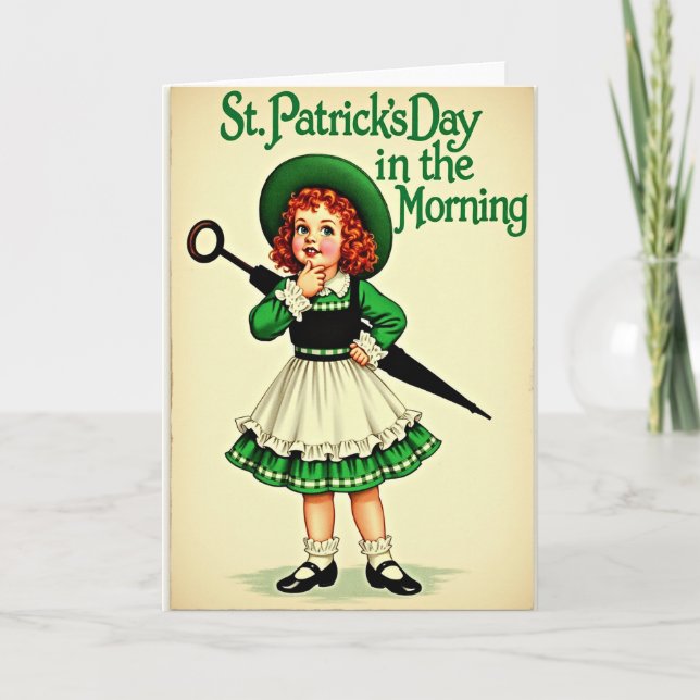 Carte St Patricks Day Girl Card (Devant)