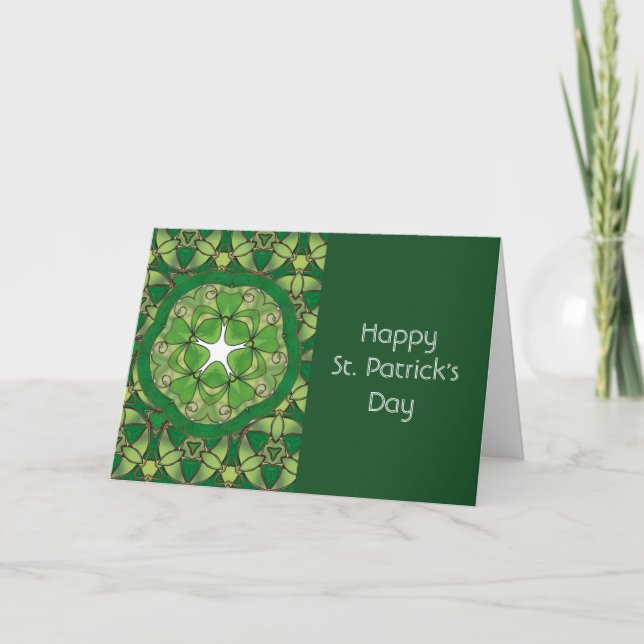 Carte St. Patrick's Day Shamrock Chance des Irlandais (Devant)