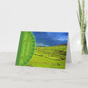 Carte St. Patrick's Day Wives, Paysage irlandais