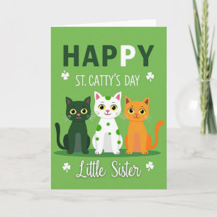 Carte St Pattys Chat à pois