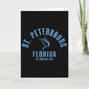 Carte St. Petersburg Floride Fl Rétro Vintage Plage Avan