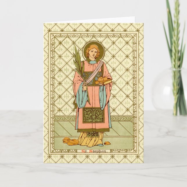 Carte St. Stephen le ProtoMartyr (RLS17) Salutation blan (Devant)