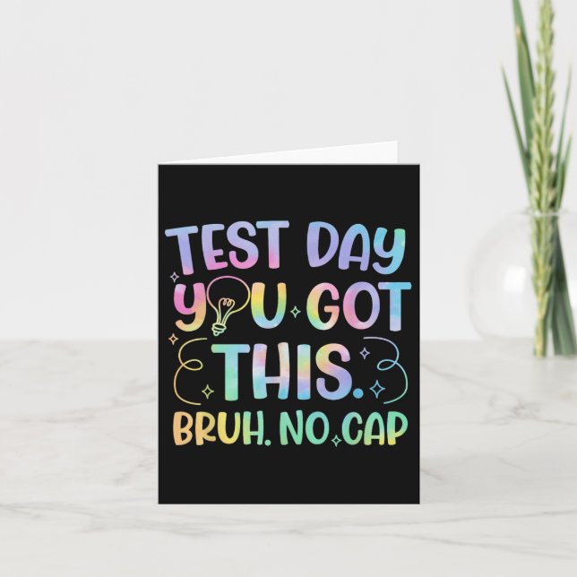 Carte Staar State Test Day Motivation Vous Avez Ce Br (Devant)