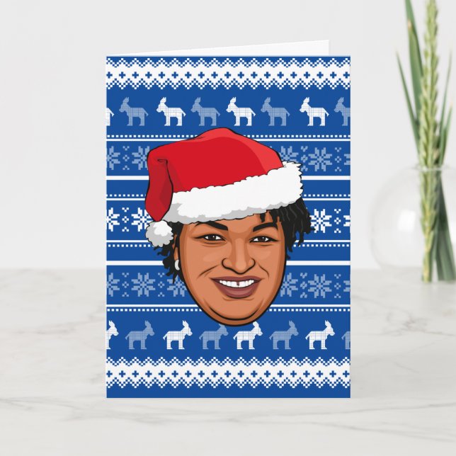 Carte STACEY ABRAMS Noël (Devant)
