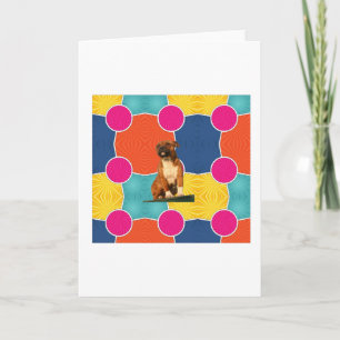 Carte Staffy bright colours