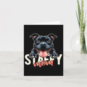 Carte Staffy Mom Staffordshire Bull Terrier Chien Tattoo