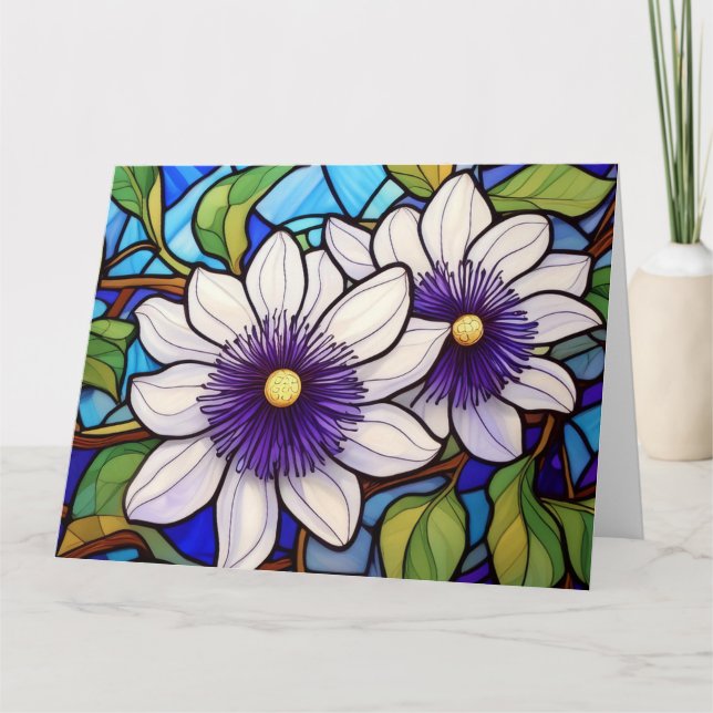 Carte Stain verre art lilikoi passionfruit (Devant)