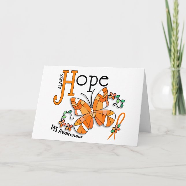 Carte Stained Glass Butterfly MS (Devant)