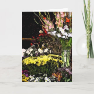 Carte Stand à fleurs 01