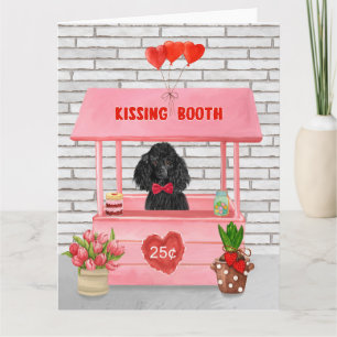 Carte stand de baisers pour la Saint-Valentin avec un ch