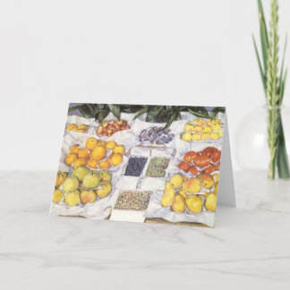 Carte Stand de fruits de Gustave Caillebotte, Art Vintag