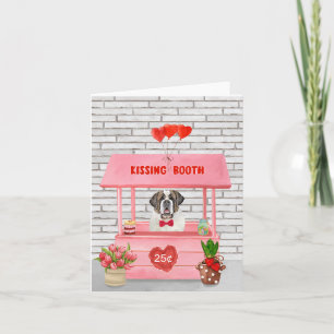 Carte Stand Saint Bernard Jour de la Saint-Valentin Kiss