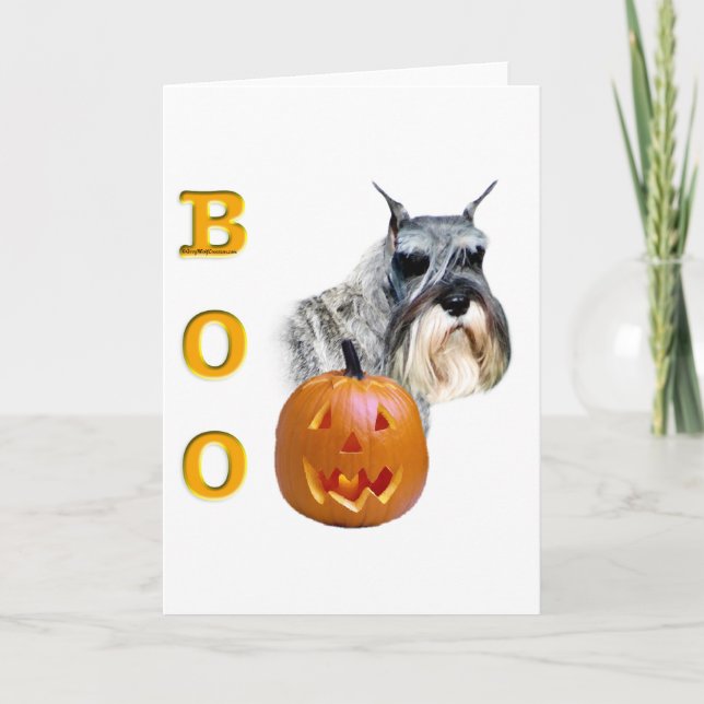 Carte Standard Schnauzer Boo (Devant)