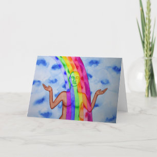 Carte Standing in the healing light of God