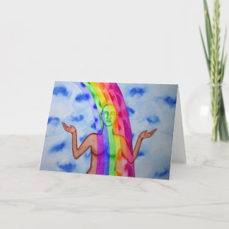 Carte Standing in the healing light of God