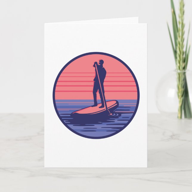 CARTE STANDUP PADDLEBOARDING (Devant)
