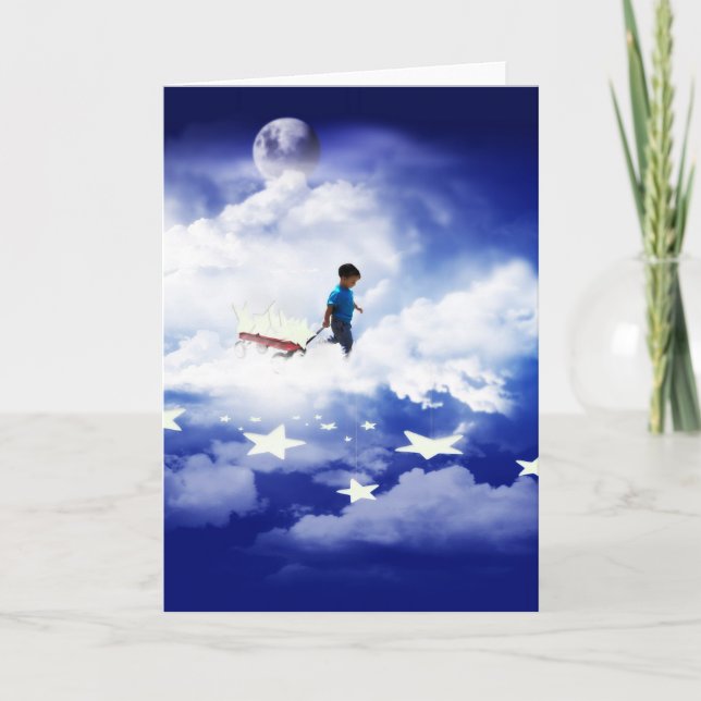 Carte Star Boy avec Little Red Wagon (Devant)