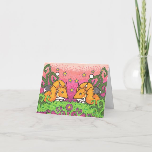 Carte Star Fire Twin Fox Illustration (Devant)