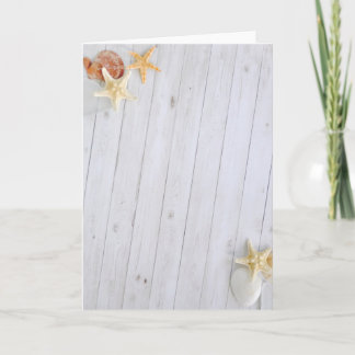 Carte Starfish and Shells Nautical Holiday
