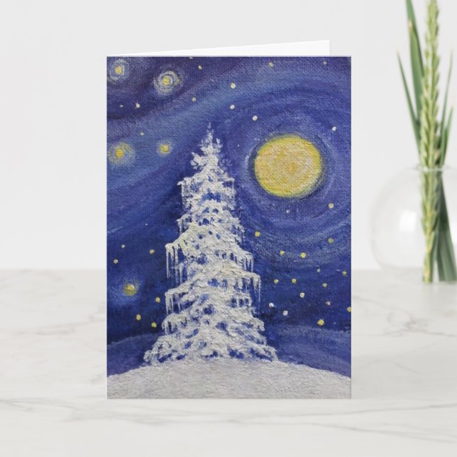 Carte Starlit Nuit / Noël (Devant)