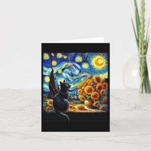 Carte Starry Night Vincent Van Gogh Sunflowers Amoureux