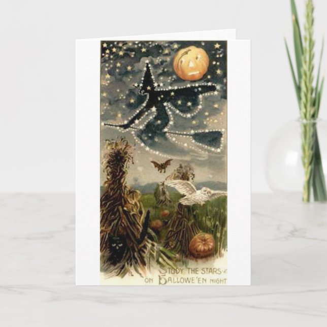 Carte Starry Witch sur Broomstick (Devant)