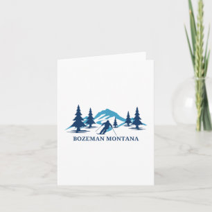 Carte Station de ski Bozeman Montana Skier _1