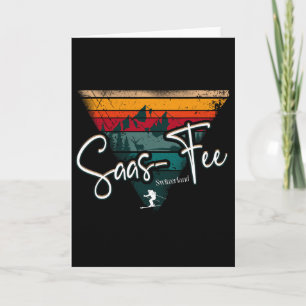 Carte Station de ski de Saas-fee Alpes suisses Ski alpin