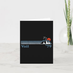 Carte Station de ski de Vail Retro Colorado Snowboard Mo