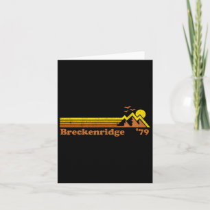 Carte Station de ski Retro Breckenridge Colorado Snowboa