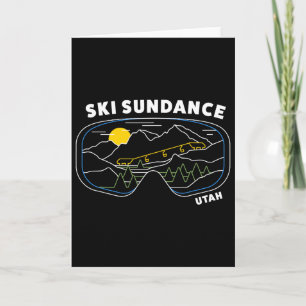 Carte Station de ski rétro Sundance Utah États-Unis Ski