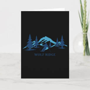 Carte Station de ski Wolf Ridge Caroline du Nord Skieur 