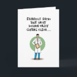Carte statistique Funny Birthday<br><div class="desc">Une carte de voeux amusante pour l'anniversaire d'une femme qui n'est pas trop ravie d'avoir un an de plus</div>