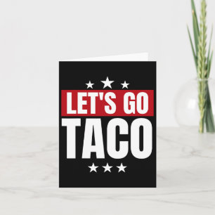 Carte Statistiques amusantes Taco Allons à Taco