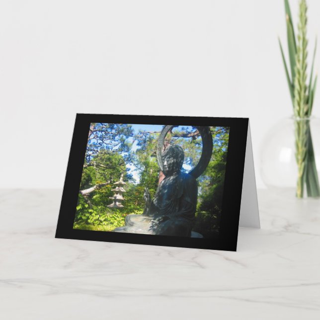 Carte statue bouddhiste (Devant)