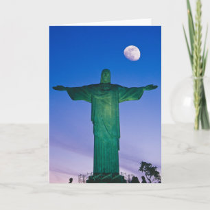Carte Statue Cristo Redentor Rio de Janeiro Brésil