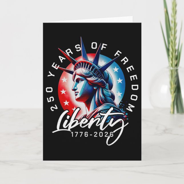 Carte Statue de la Liberté 250 Ans 1776-2026 250e Annive (Devant)