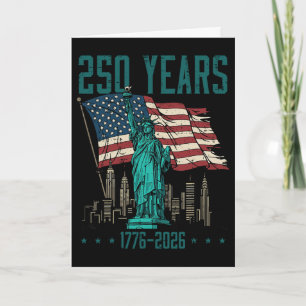 Carte Statue de la Liberté 250 Ans 250e Anniversaire Fem