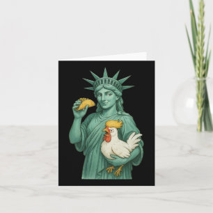 Carte Statue De La Liberté Subtile Anti Trump Chicken Ta