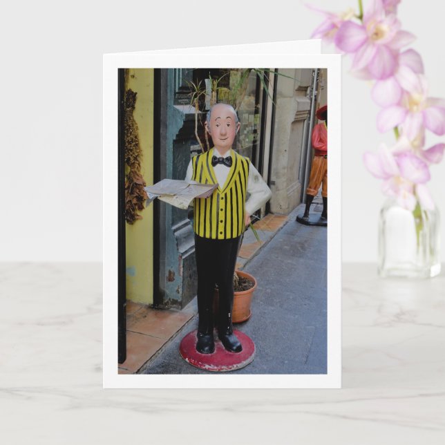 Carte Statue de la rue espagnole, Valence City, Espagne (Orchidée)