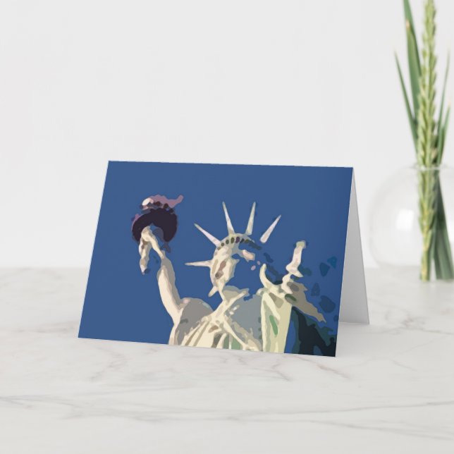Carte Statue de Liberty Pop Art (Devant)