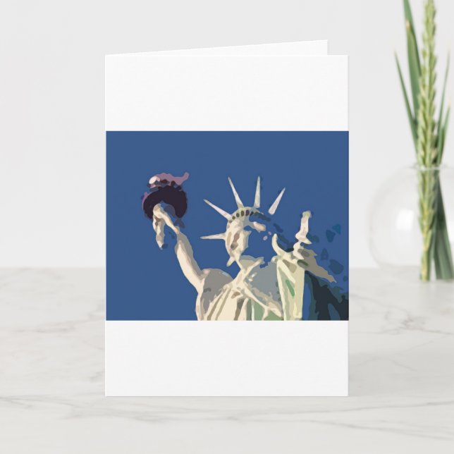 Carte Statue de Liberty Pop Art (Devant)