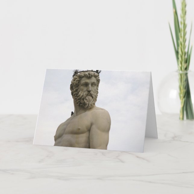 Carte Statue de Neptune Florence (Devant)