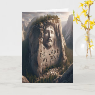 Carte Statue Divine : Le Seigneur Est Mon Rocher