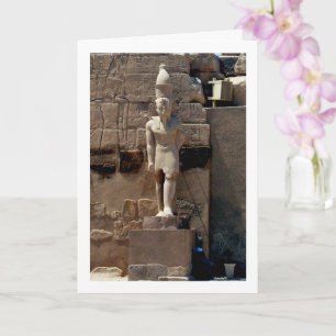 Carte Statue du temple de Karnak, Louxor, Egypte,