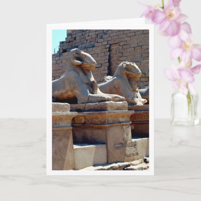 Carte Statues De Crio-Sphinx Dans Le Temple De Karnak, L (Orchidée)